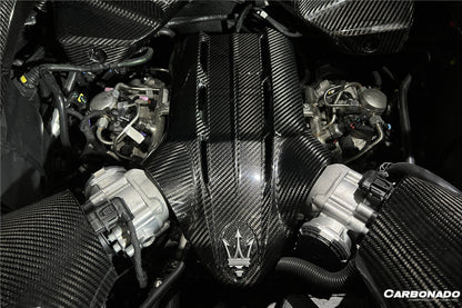 Carbonado 2020-2024 Maserati MC20 Dry Carbon Fiber Engine Cover Replacement