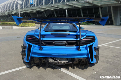 Alerón trasero estilo Rebel Performance para McLaren 650S MP4 12C Carbonado 2011-2017