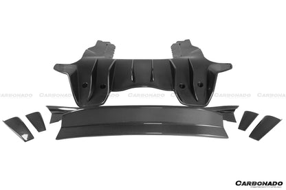 Alerón trasero estilo Rebel Performance para McLaren 650S MP4 12C Carbonado 2011-2017