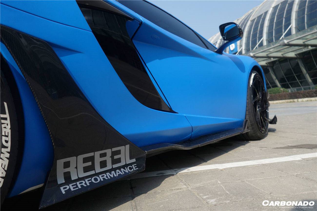 Carbonado 2011-2017 McLaren 650S MP4 12C Rebel Performance Style Side Skirts