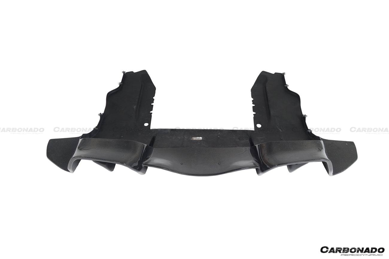 Alerón trasero estilo Rebel Performance para McLaren 650S MP4 12C Carbonado 2011-2017