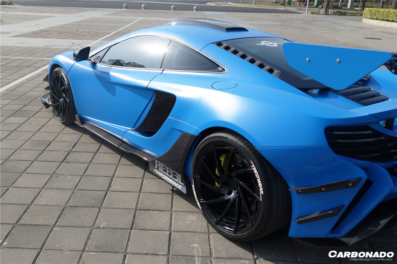 Carbonado 2011-2017 McLaren 650S MP4 12C Rebel Performance Style Side Skirts