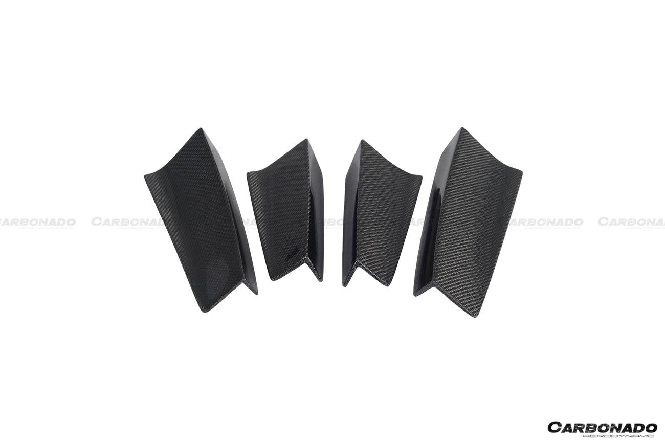 Alerón trasero estilo Rebel Performance para McLaren 650S MP4 12C Carbonado 2011-2017