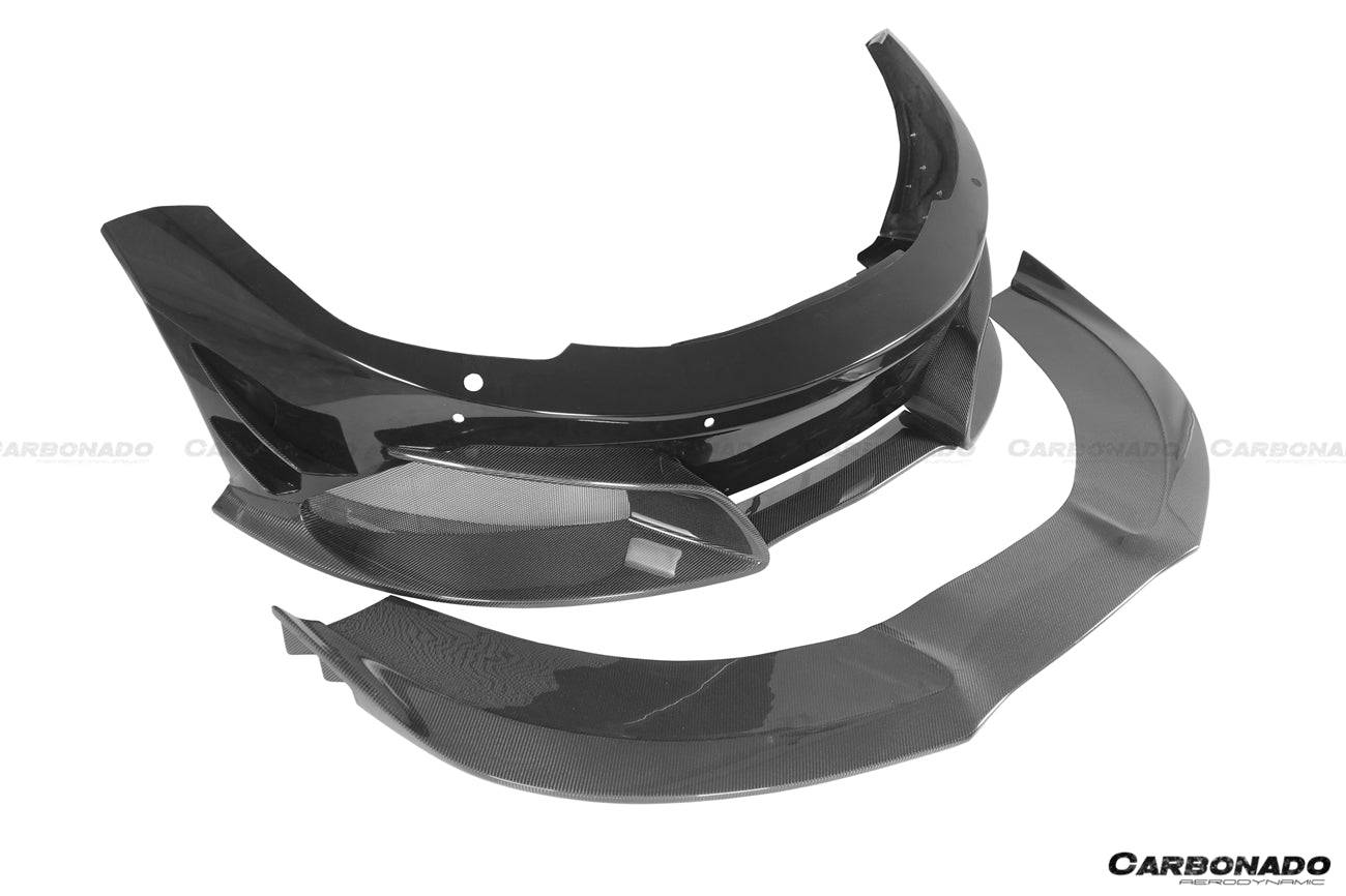 Carbonado 2011-2014 McLaren MP4 12C Rebel Performance Style Front Bumper with Lip