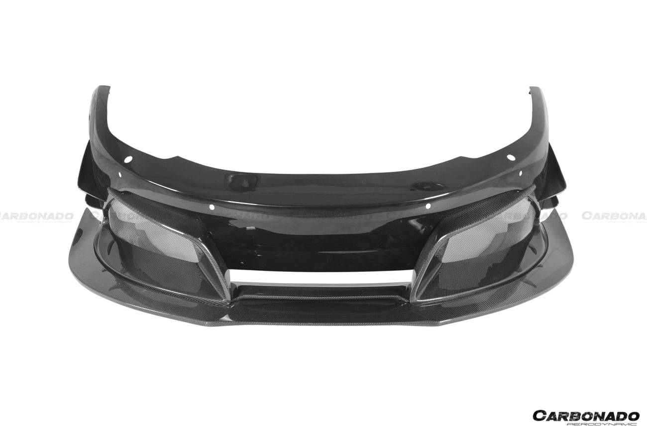 Carbonado 2011-2014 McLaren MP4 12C Rebel Performance Style Front Bumper with Lip