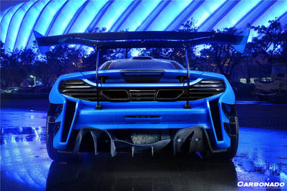 Alerón trasero estilo Rebel Performance para McLaren 650S MP4 12C Carbonado 2011-2017
