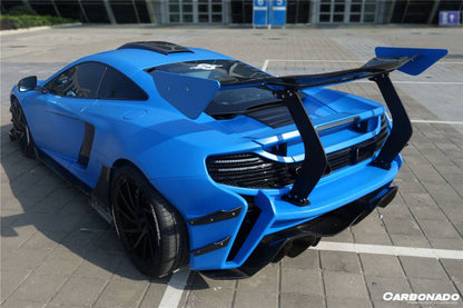 Alerón trasero estilo Rebel Performance para McLaren 650S MP4 12C Carbonado 2011-2017