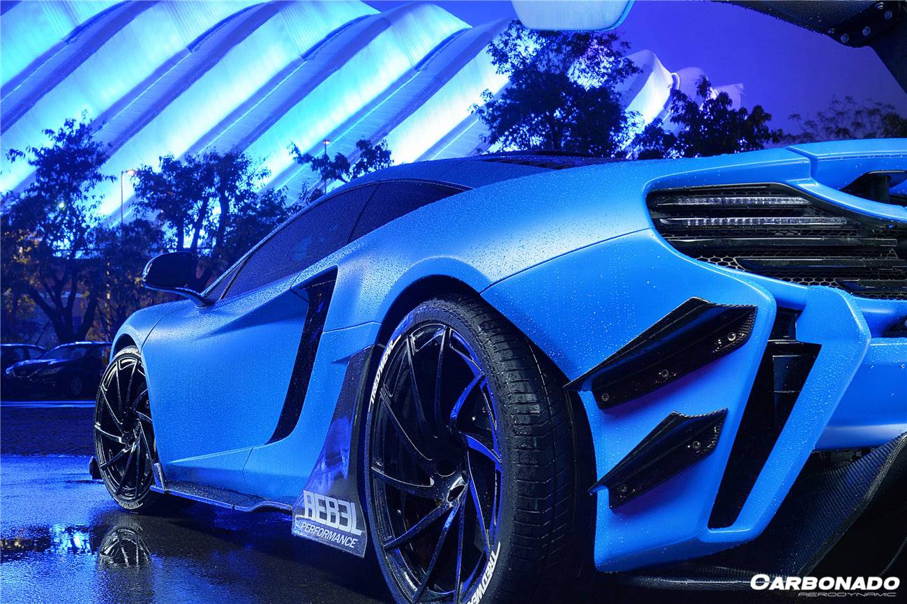 Carbonado 2011-2017 McLaren MP4 12C 650S Rebel Performance Style Rear Bumper