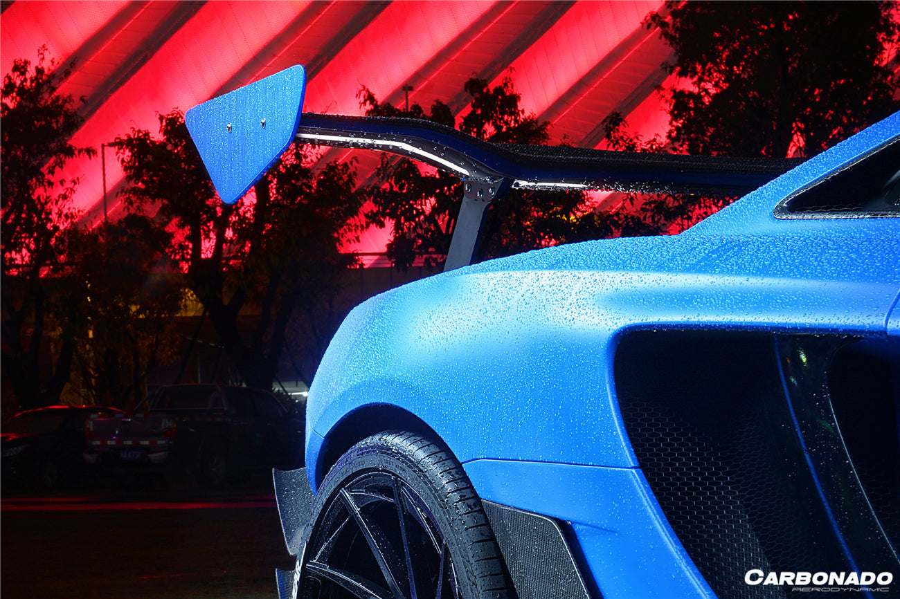 Alerón trasero estilo Rebel Performance para McLaren 650S MP4 12C Carbonado 2011-2017