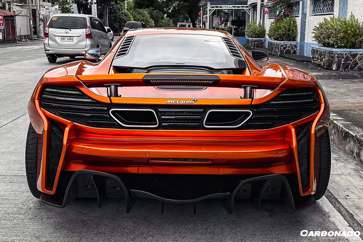 Carbonado 2011-2017 McLaren MP4 12C 650S Rebel Performance Style Rear Bumper