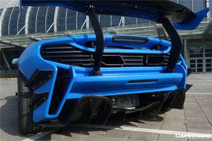 Alerón trasero estilo Rebel Performance para McLaren 650S MP4 12C Carbonado 2011-2017