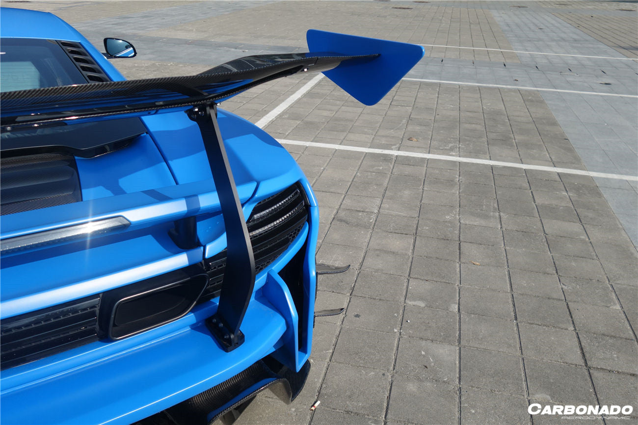 Alerón trasero estilo Rebel Performance para McLaren 650S MP4 12C Carbonado 2011-2017