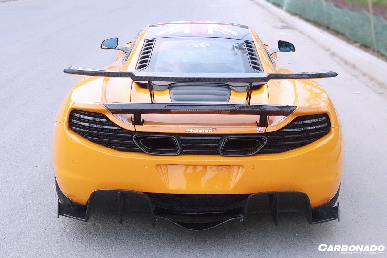 Carbonado 2011-2017 McLaren 650S MP4 12C BKSS Style Carbon Fiber Trunk Spoiler