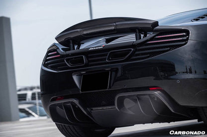 Carbonado 2011-2017 McLaren 650S & MP4 12C BKSS Style Carbon Fiber Trunk Spoiler