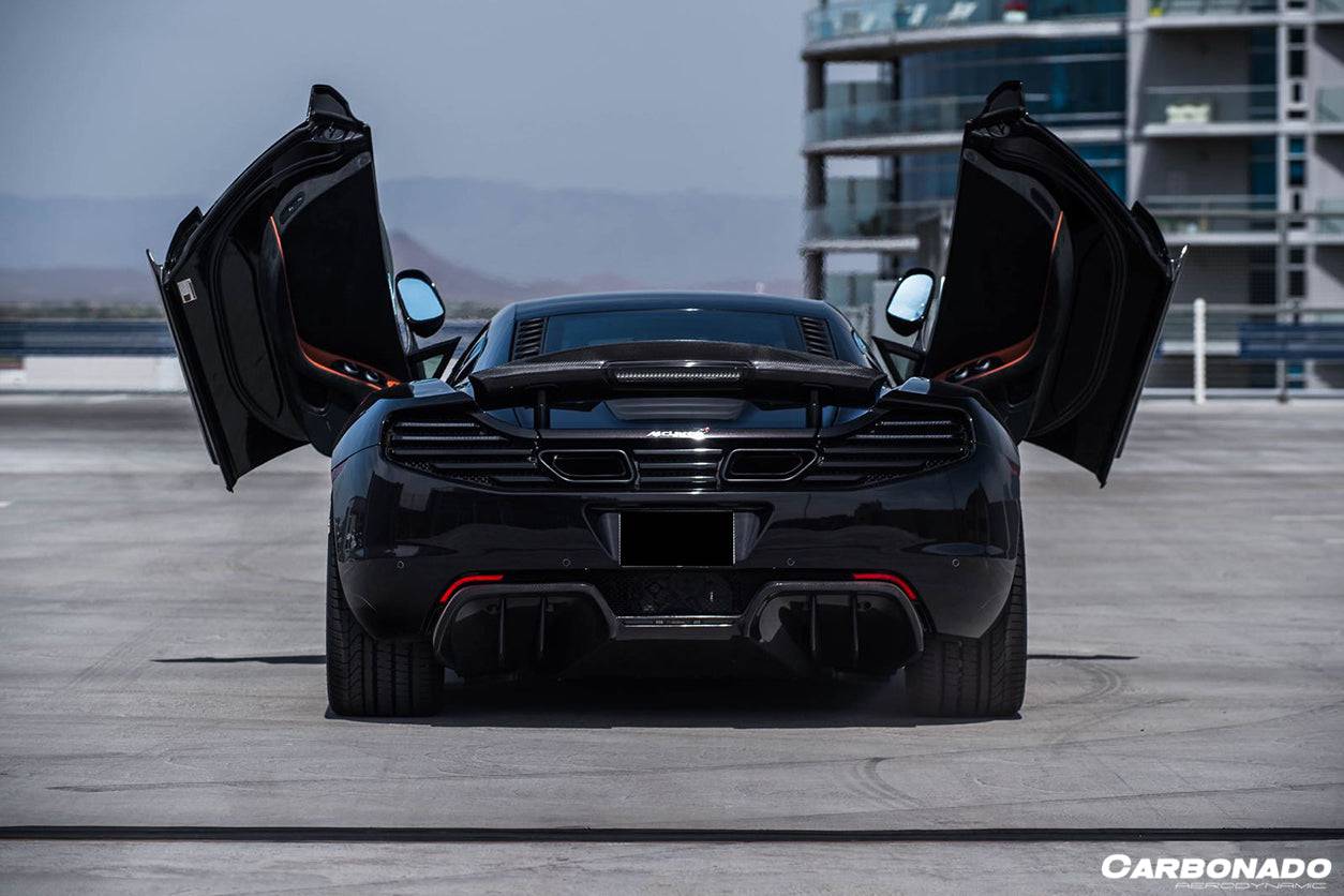 Carbonado 2011-2017 McLaren 650S & MP4 12C BKSS Style Carbon Fiber Trunk Spoiler
