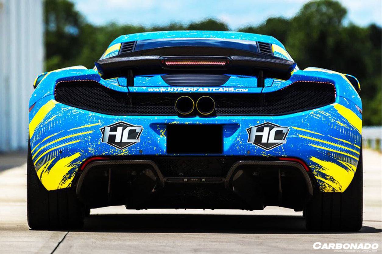 Carbonado 2011-2017 McLaren 650S & MP4 12C BKSS Style Carbon Fiber Trunk Spoiler