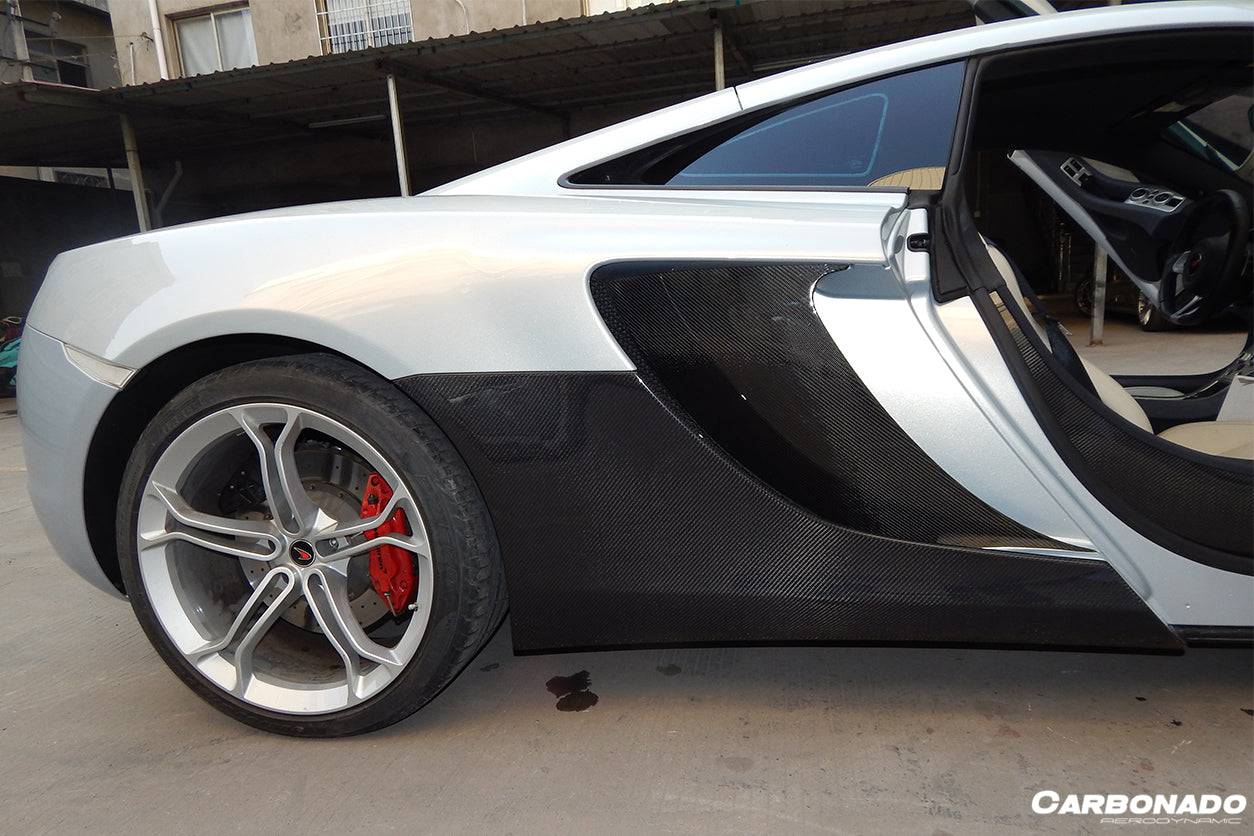Carbonado OEM Style Carbon Fiber Side Skirts | 2011-2017 McLaren 650S/MP4/12C