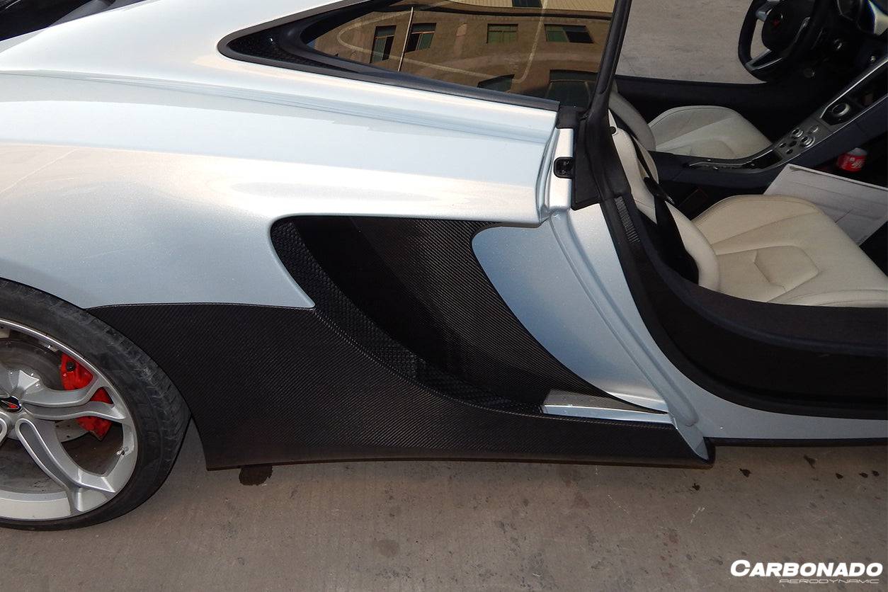 Carbonado OEM Style Carbon Fiber Side Skirts | 2011-2017 McLaren 650S/MP4/12C