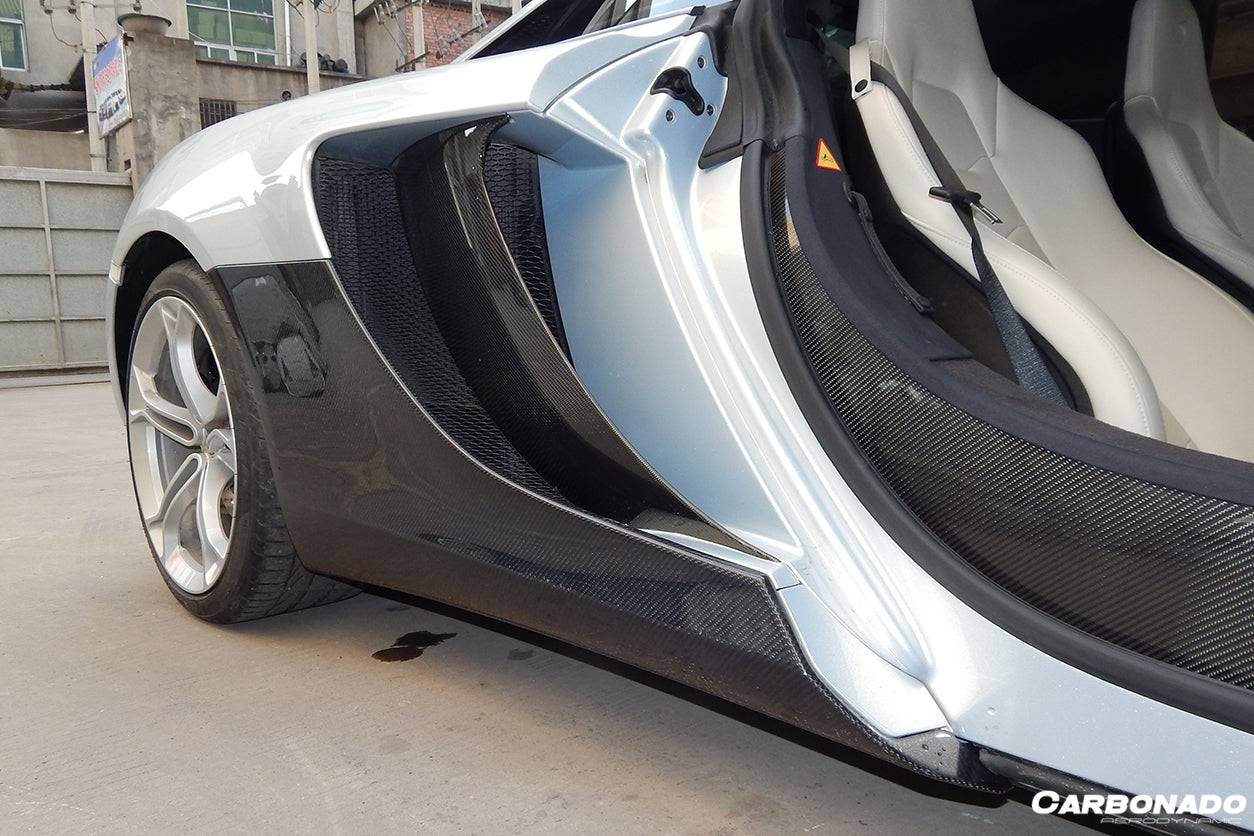 Carbonado OEM Style Carbon Fiber Side Skirts | 2011-2017 McLaren 650S/MP4/12C
