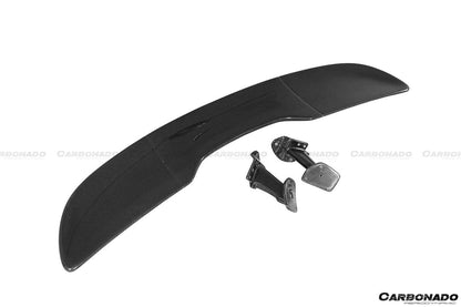 Parachoques trasero de fibra de carbono estilo 600LT para McLaren 540C, 570S y 570GT Carbonado 2015-2020 con difusor, alerón de maletero, motor, maletero y escape.