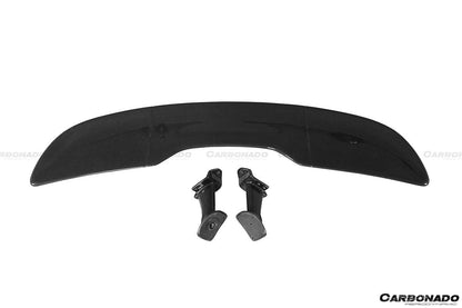 Parachoques trasero de fibra de carbono estilo 600LT para McLaren 540C, 570S y 570GT Carbonado 2015-2020 con difusor, alerón de maletero, motor, maletero y escape.