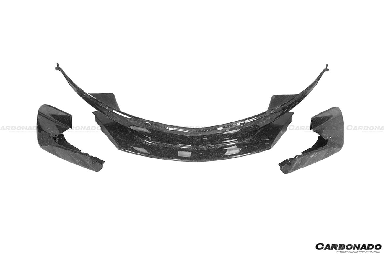 Carbonado 2015-2020 McLaren 540C 570S 600LT-Style Carbon Fiber Front Bumper Lip and Side Splitter