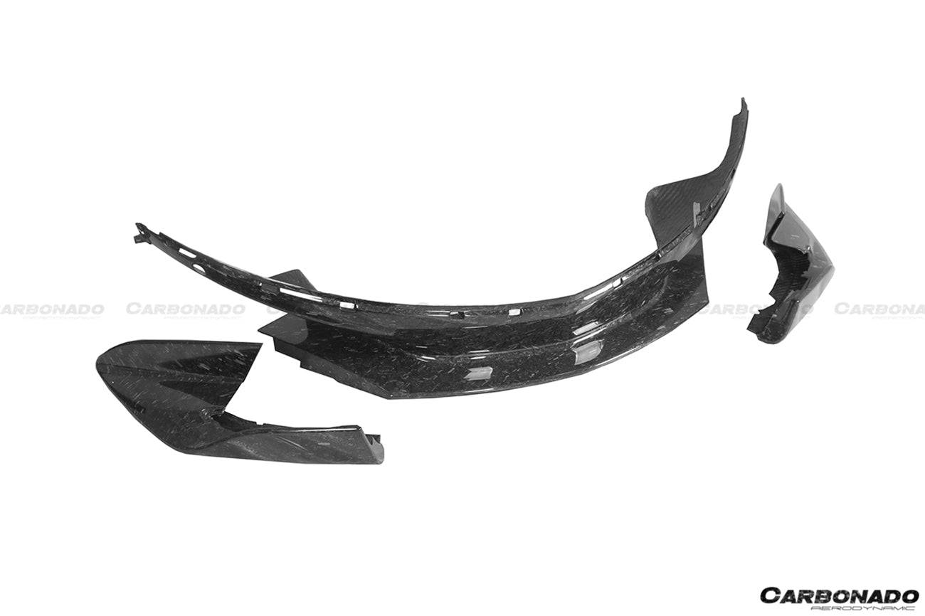 Carbonado 2015-2020 McLaren 540C 570S 600LT-Style Carbon Fiber Front Bumper Lip and Side Splitter