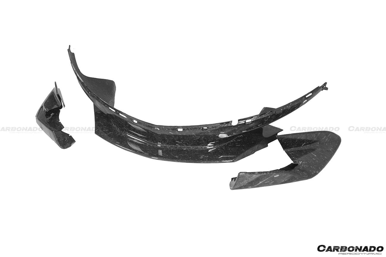 Carbonado 2015-2020 McLaren 540C 570S 600LT-Style Carbon Fiber Front Bumper Lip and Side Splitter