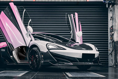 Carbonado 2015-2020 McLaren 540C 570S 600LT-Style Carbon Fiber Front Bumper Lip and Side Splitter