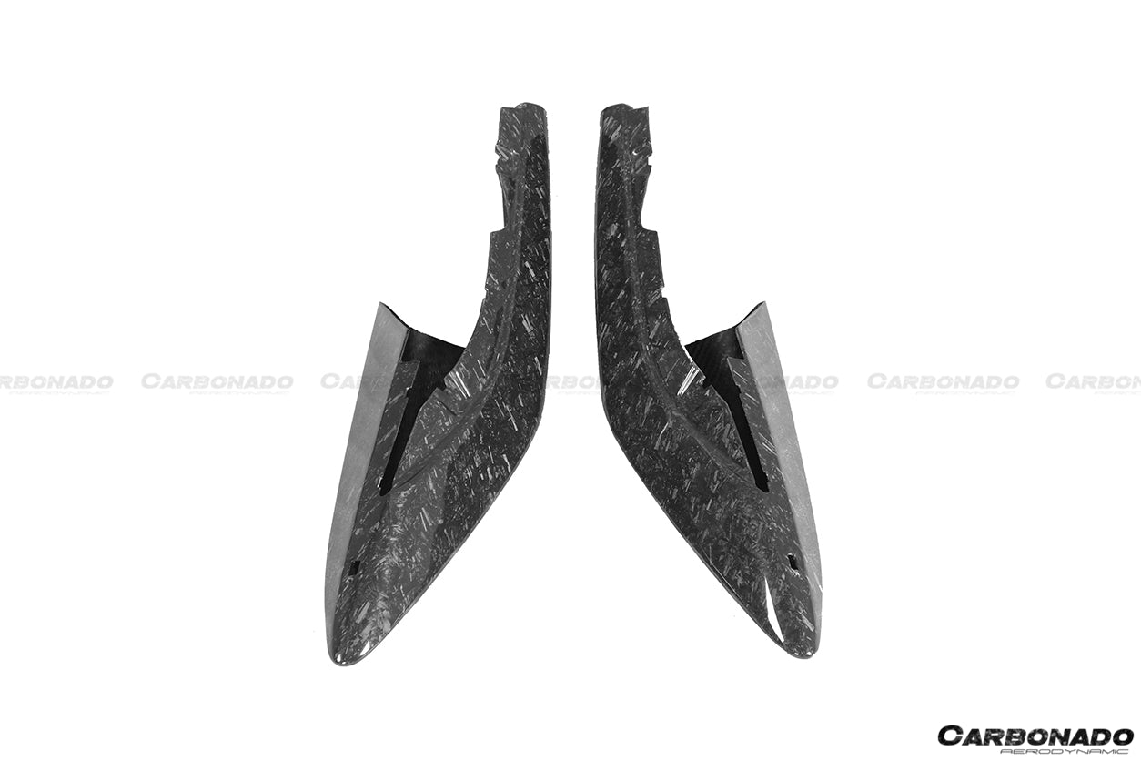 Carbonado 2015-2020 McLaren 540C 570S 600LT-Style Carbon Fiber Front Bumper Lip and Side Splitter