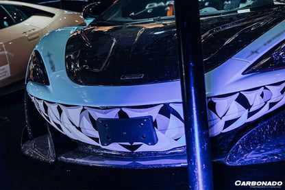 Carbonado 2015-2020 McLaren 540C 570S 600LT-Style Carbon Fiber Front Bumper Lip and Side Splitter