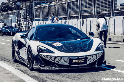 Carbonado 2015-2020 McLaren 540C 570S 600LT-Style Carbon Fiber Front Bumper Lip and Side Splitter