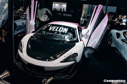 Carbonado 2015-2020 McLaren 540C 570S 600LT-Style Carbon Fiber Front Bumper Lip and Side Splitter