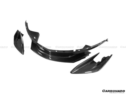 Carbonado 2015-2020 McLaren 540C 570S 600LT-Style Carbon Fiber Front Bumper Lip and Side Splitter