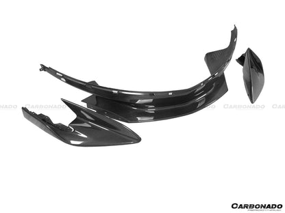 Carbonado 2015-2020 McLaren 540C 570S 600LT-Style Carbon Fiber Front Bumper Lip and Side Splitter