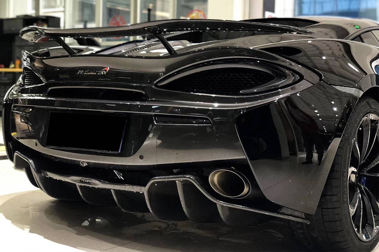 Difusor trasero de fibra de carbono estilo OEM para McLaren 540C, 570S y 570GT (2015-2020)