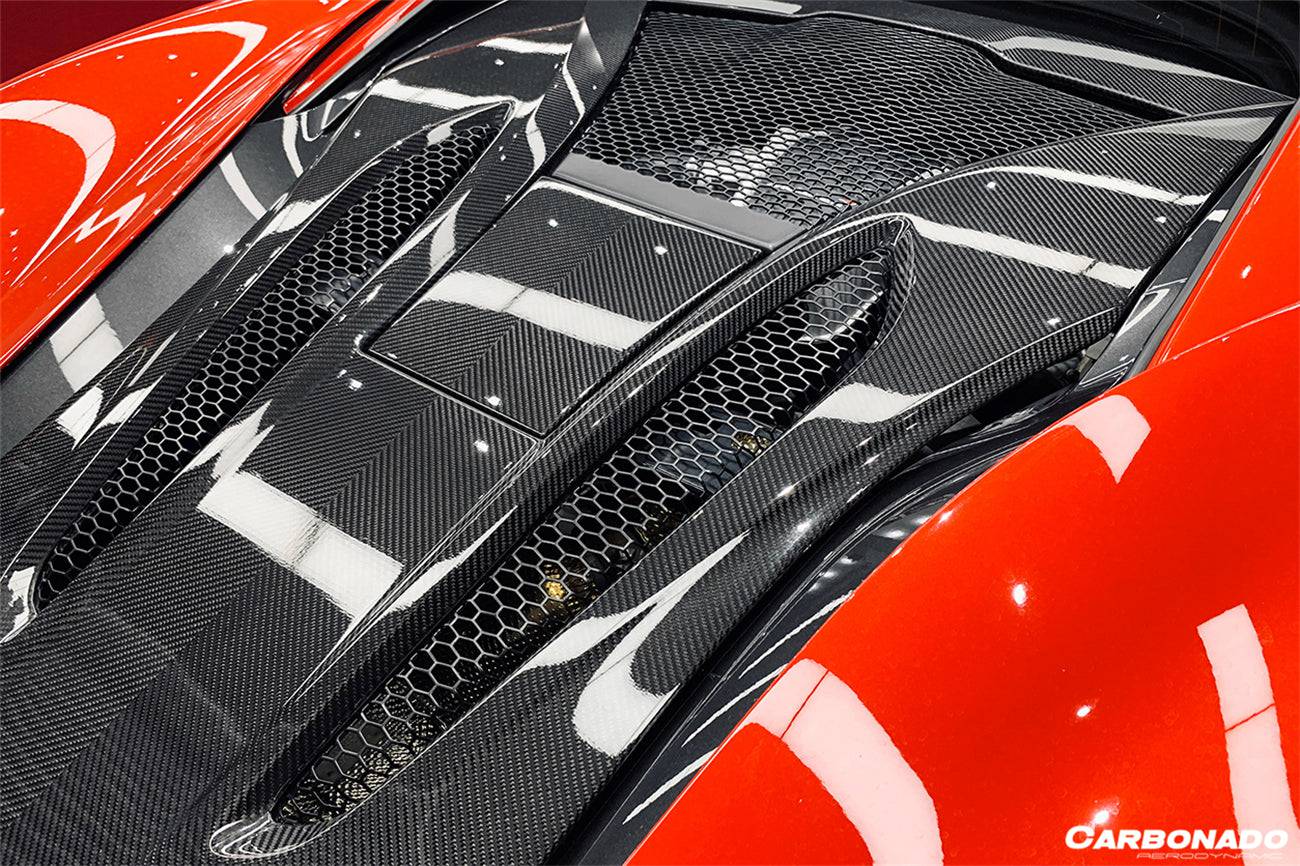 Carbonado 2015-2020 McLaren 540C 570S Coupe Autoclave OEM Style Dry Carbon Fiber Rear Engine Trunk Replacement