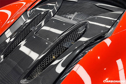 Carbonado 2015-2020 McLaren 540C 570S Coupe Autoclave OEM Style Dry Carbon Fiber Rear Engine Trunk Replacement