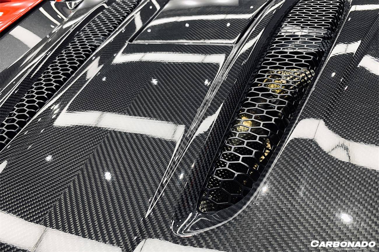 Carbonado 2015-2020 McLaren 540C 570S Coupe Autoclave OEM Style Dry Carbon Fiber Rear Engine Trunk Replacement
