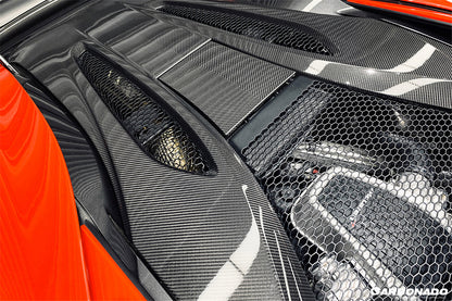 Carbonado 2015-2020 McLaren 540C 570S Coupe Autoclave OEM Style Dry Carbon Fiber Rear Engine Trunk Replacement