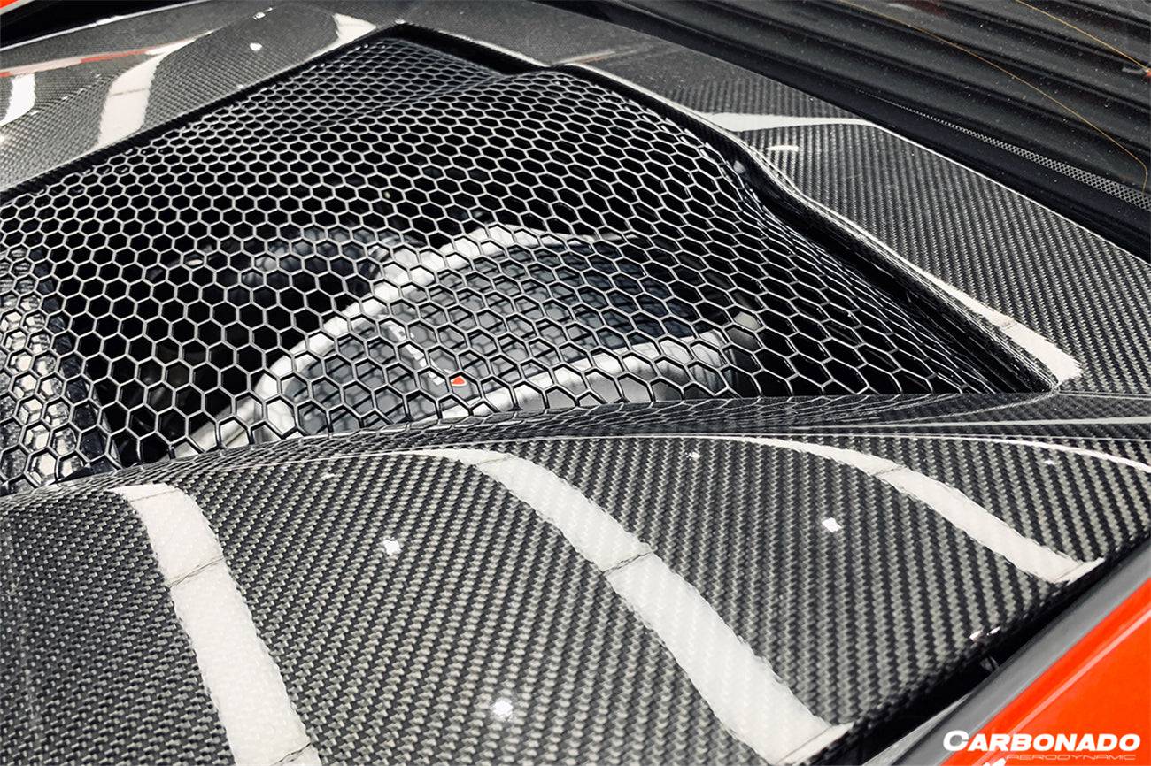 Carbonado 2015-2020 McLaren 540C 570S Coupe Autoclave OEM Style Dry Carbon Fiber Rear Engine Trunk Replacement
