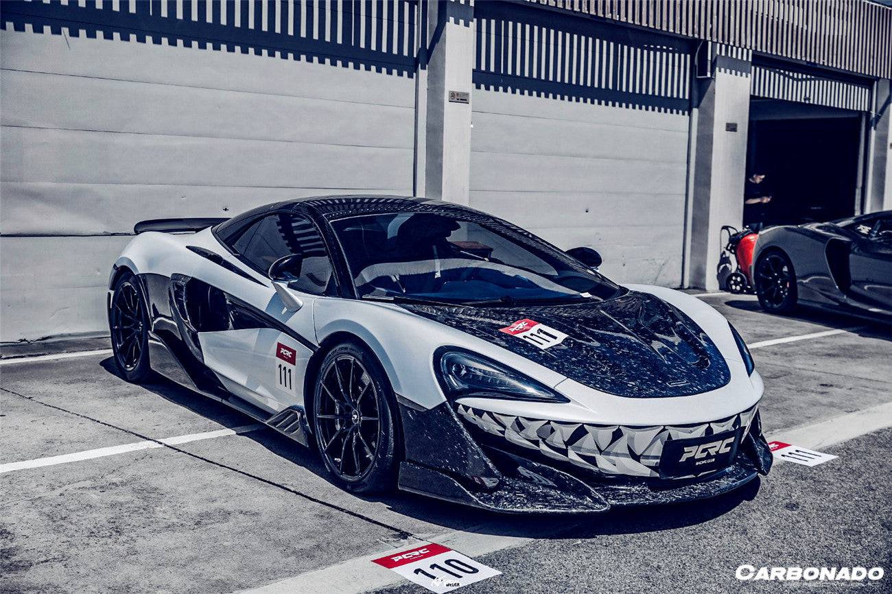 Carbonado 2018-2021 McLaren 600LT OEM Style Carbon Fiber front bumper side splitter