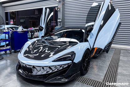 Carbonado 2018-2021 McLaren 600LT OEM Style Carbon Fiber front bumper side splitter