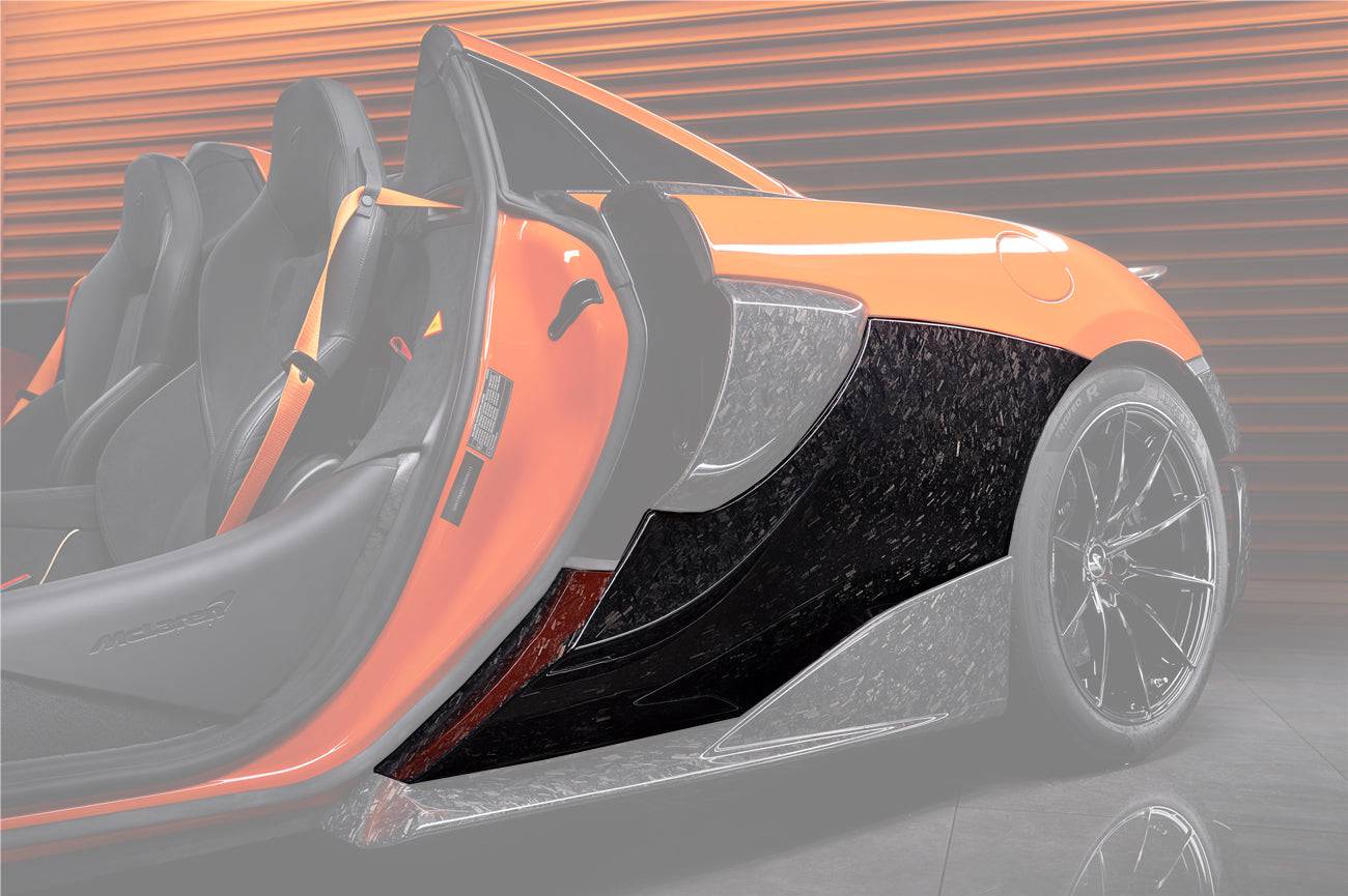 Carbonado 2018-2021 McLaren 570S 600LT OEM Style Carbon Fiber Quarter Panel Rear Side Skirts