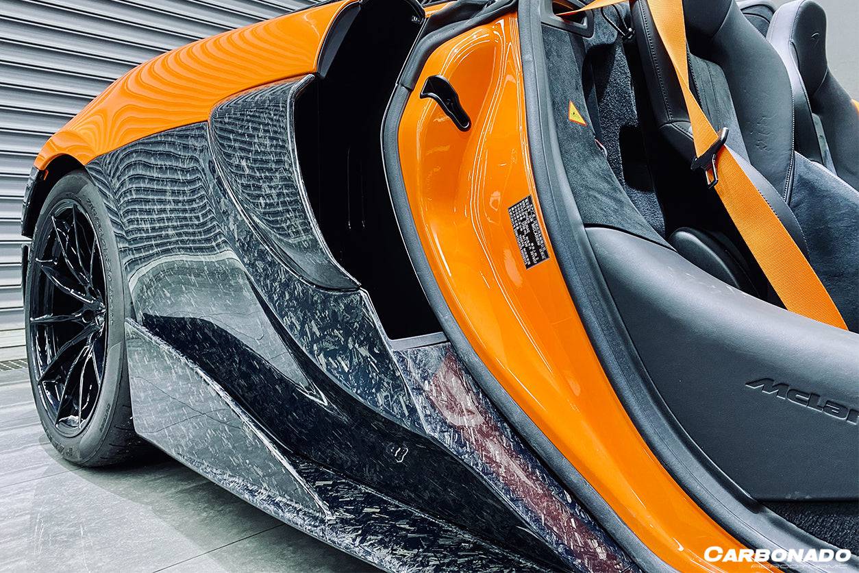 Carbonado 2018-2021 McLaren 570S 600LT OEM Style Carbon Fiber Quarter Panel Rear Side Skirts