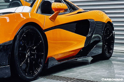 Carbonado 2018-2021 McLaren 570S 600LT OEM Style Carbon Fiber Quarter Panel Rear Side Skirts