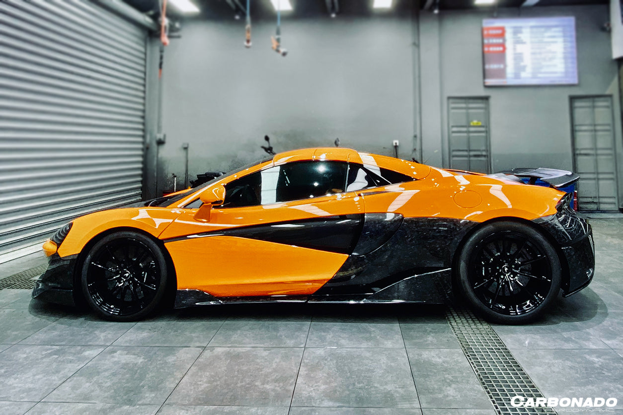 Carbonado 2018-2021 McLaren 570S 600LT OEM Style Carbon Fiber Quarter Panel Rear Side Skirts