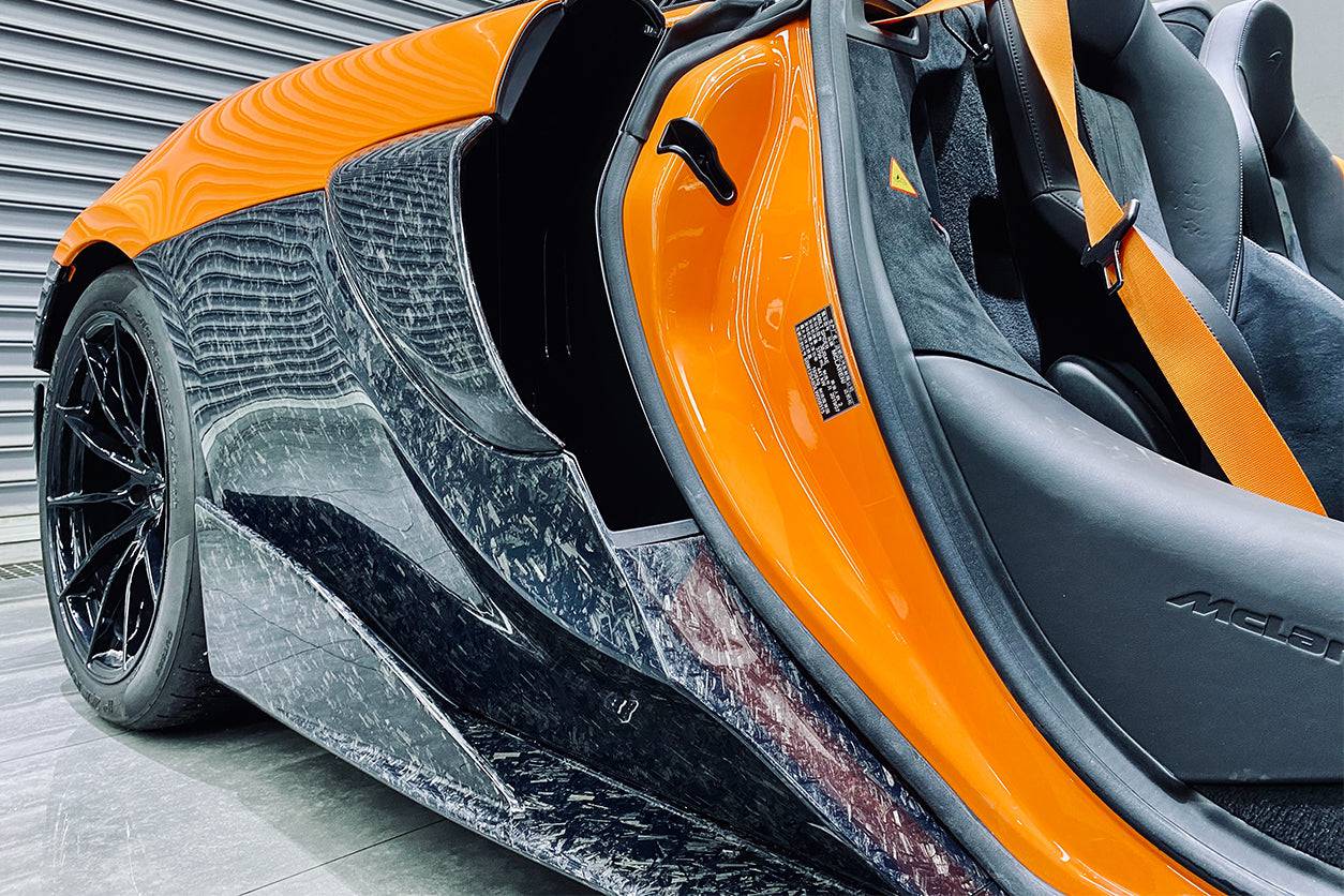 Carbonado 2015-2021 McLaren 540 570S 600LT OEM Style Carbon Fiber Side Skirts Under Board