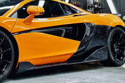 Carbonado 2015-2021 McLaren 540 570S 600LT OEM Style Carbon Fiber Side Skirts Under Board