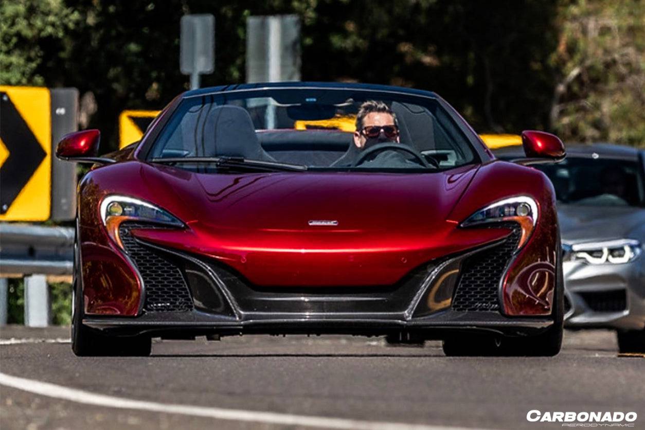 Faldón delantero de fibra de carbono estilo OEM McLaren 650S Carbonado 2014-2017